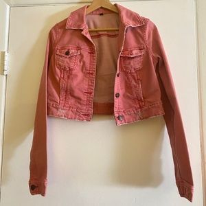 Pre-Vintage Red Denim Jacket
